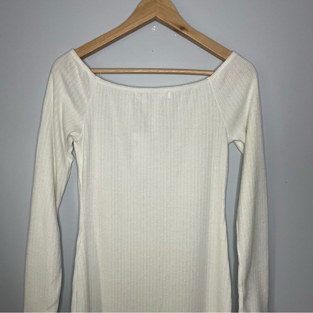 Urban Outfitters Silence + Noise Cookie Cozy Off The Shoulder Midi Dress L NWT - Picture 13 of 16